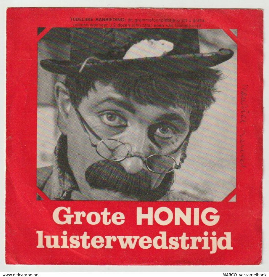 45T Single Grote HONIG Luisterwedstrijd 1968 Tom Manders "dorus" - Altri - Fiamminga