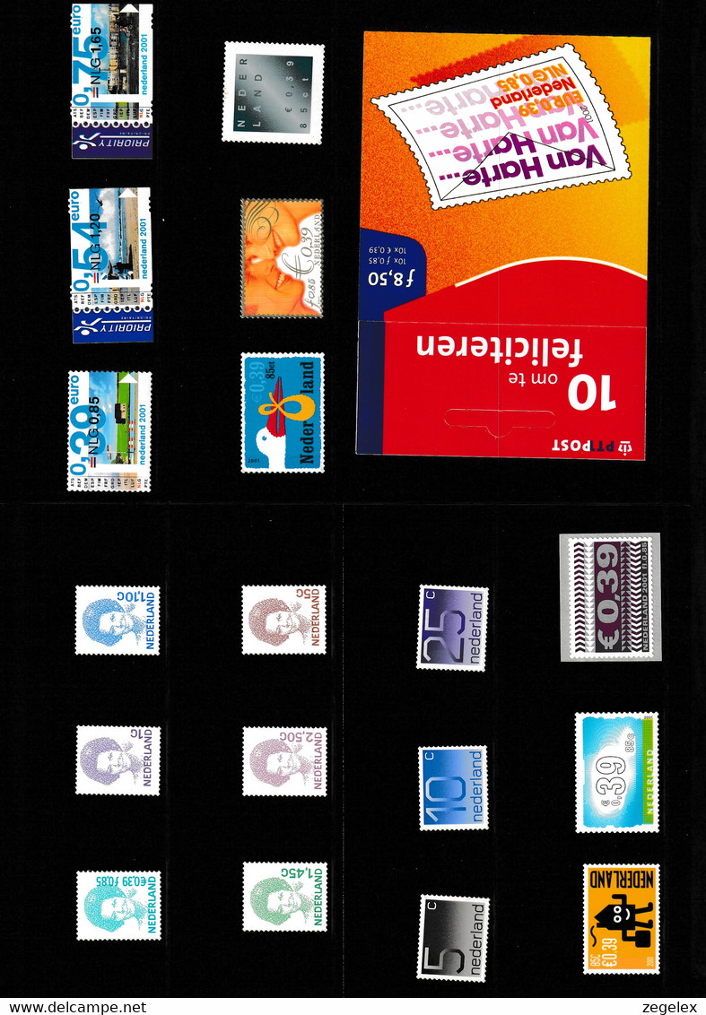 2001 Jaarcollectie PTT Post Postfris/MNH**, Official Yearpack. See Description - Full Years