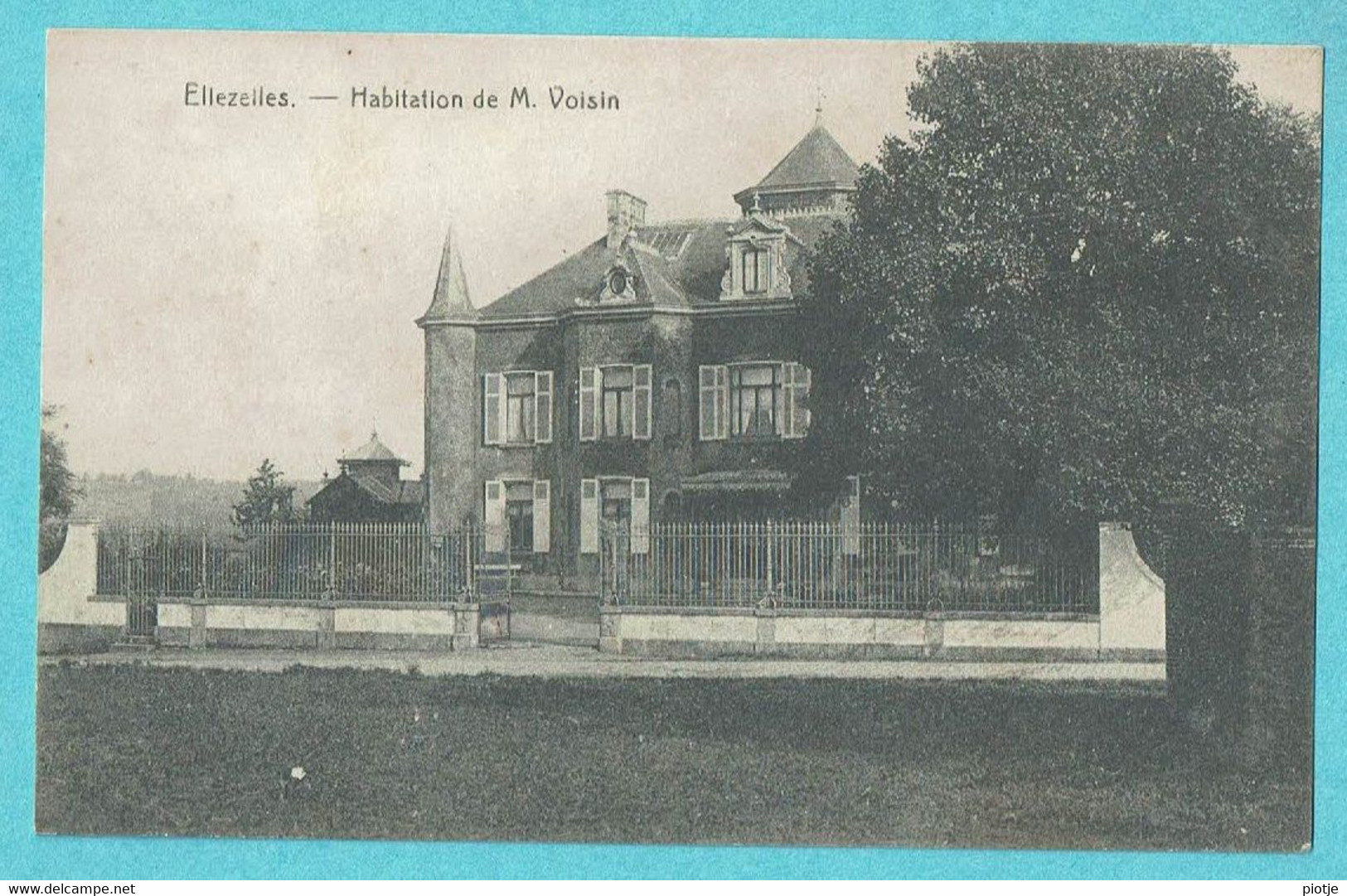 * Ellezelles (Hainaut - La Wallonie) * (ed. L. Moreau Lietaer) Habitation De M. Voisin, Chateau, Villa, Old, Rare Unique - Ellezelles