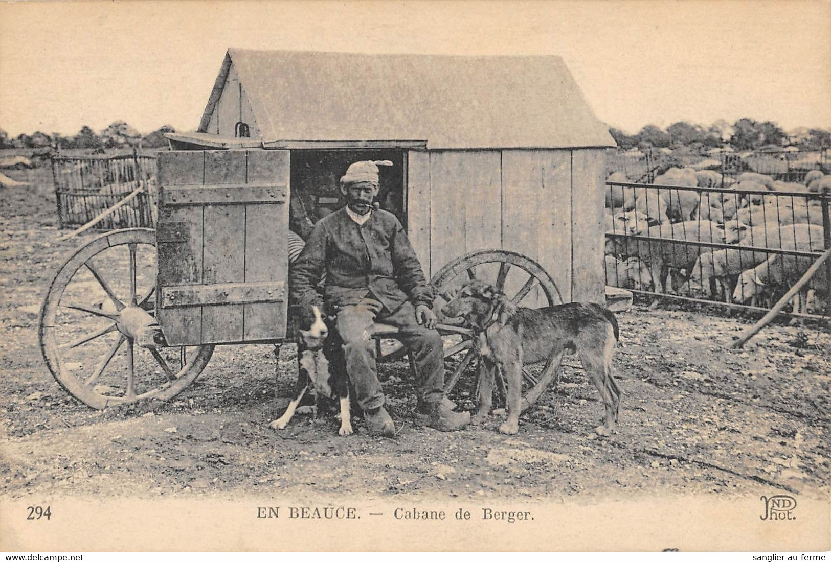 CPA 28 EN BEAUCE CABANE DE BERGER  / AGRICULTURE - Sonstige & Ohne Zuordnung