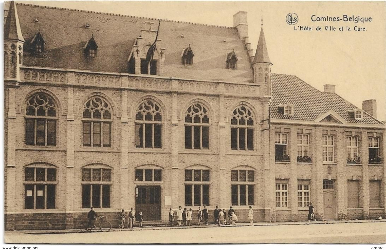 Comines (Belgique)   *  L'Hotel De Ville Et La Cure - Komen-Waasten