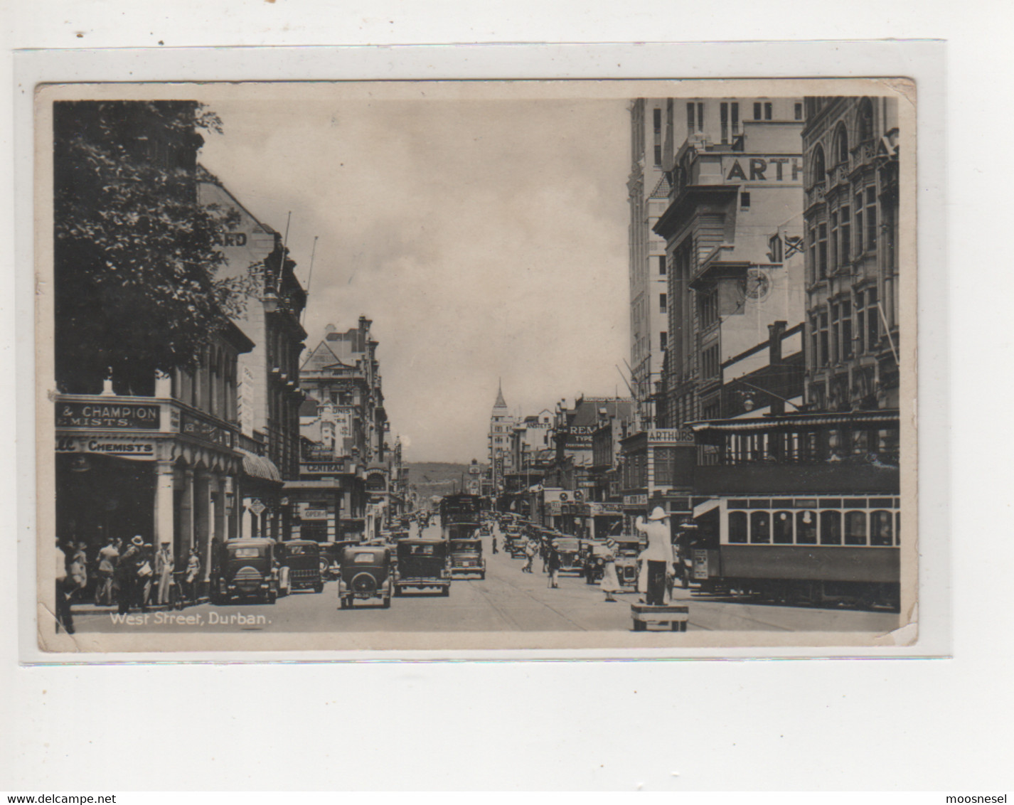 Antike Postkarte - DEUTSCH-SÜRWEST-AFRIKA - DURBAN WEST STREET - Namibie