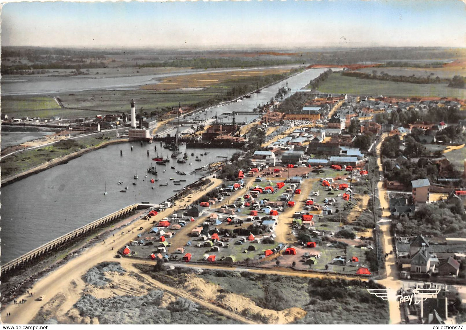 14-OUISTREHAM- LE PORT ET LE TERRAIN DE CAMPING - Ouistreham