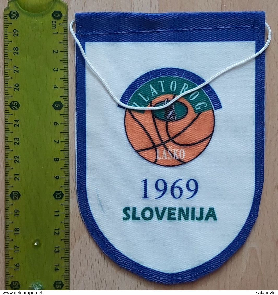 KK Zlatorog Laško Slovenia Basketball Club  PENNANT, SPORTS FLAG ZS 5/8 - Apparel, Souvenirs & Other