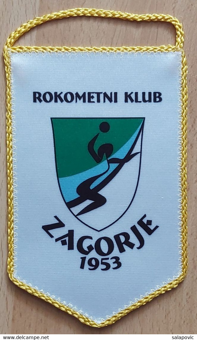 RK Gen I Zagorje 1953 Slovenia Handball Club  PENNANT, SPORTS FLAG ZS 5/9 - Handbal