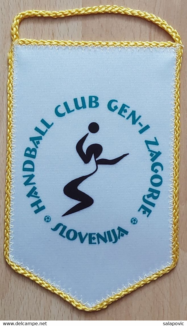 RK Gen I Zagorje 1953 Slovenia Handball Club  PENNANT, SPORTS FLAG ZS 5/9 - Palla A Mano
