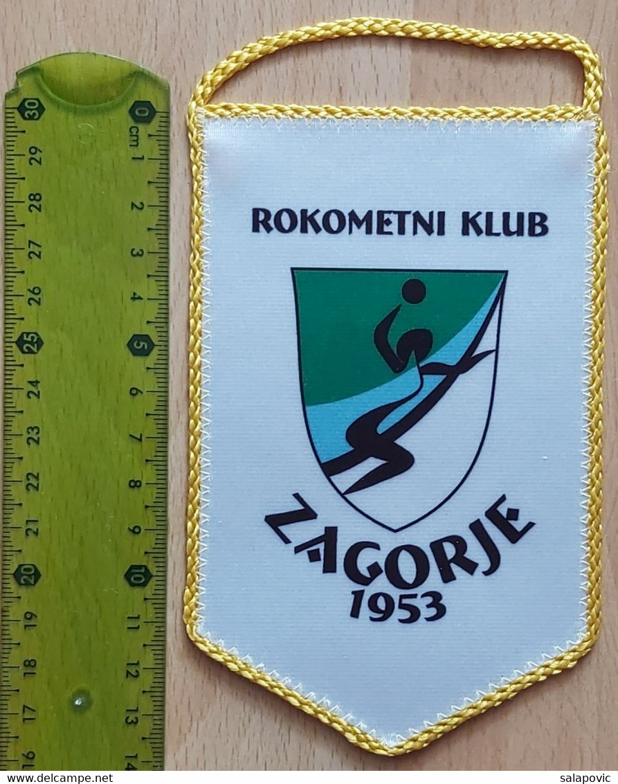 RK Gen I Zagorje 1953 Slovenia Handball Club  PENNANT, SPORTS FLAG ZS 5/9 - Handbal