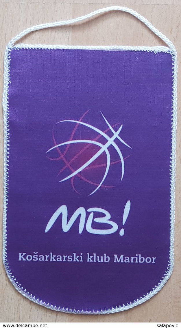 KK Maribor Slovenia Basketball Club Maribor Club  PENNANT, SPORTS FLAG ZS 5/9 - Habillement, Souvenirs & Autres