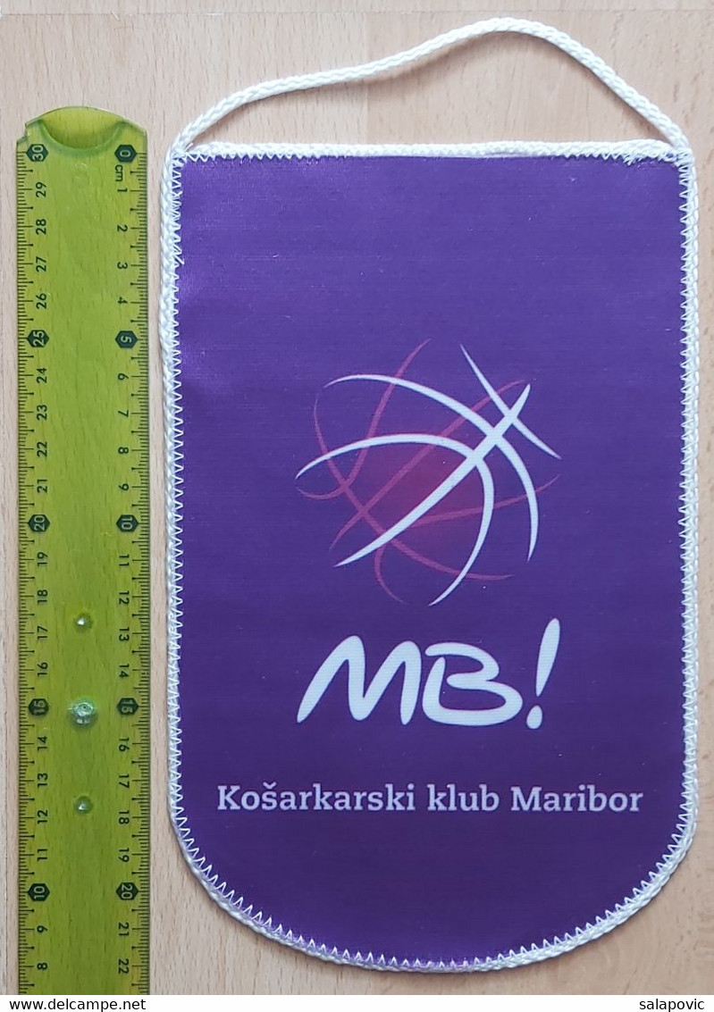 KK Maribor Slovenia Basketball Club Maribor Club  PENNANT, SPORTS FLAG ZS 5/9 - Bekleidung, Souvenirs Und Sonstige