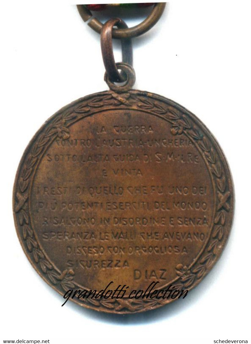 LA PATRIA DECORAZIONE GUERRA 1918 REGNO VITTORIO EMANUELE III DISCORSO DIAZ - Royal/Of Nobility