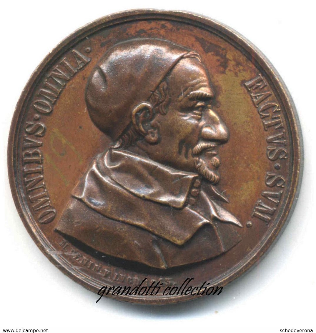 VINCENZO DE PAOLI BUON PASTORE 1843 RITIRO PASTORALE RARA MEDAGLIA PENIN - Firma's