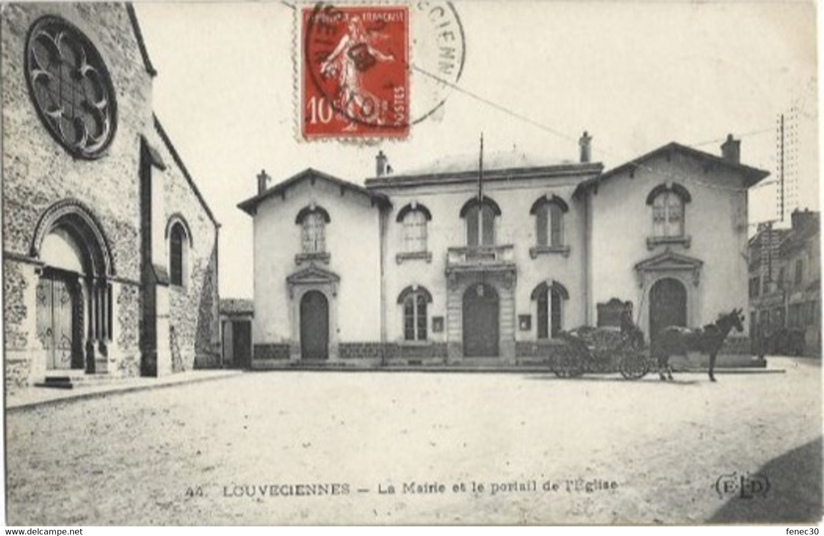 78 Louveciennes La Mairie Et Le Portail De L'Eglise - Louveciennes