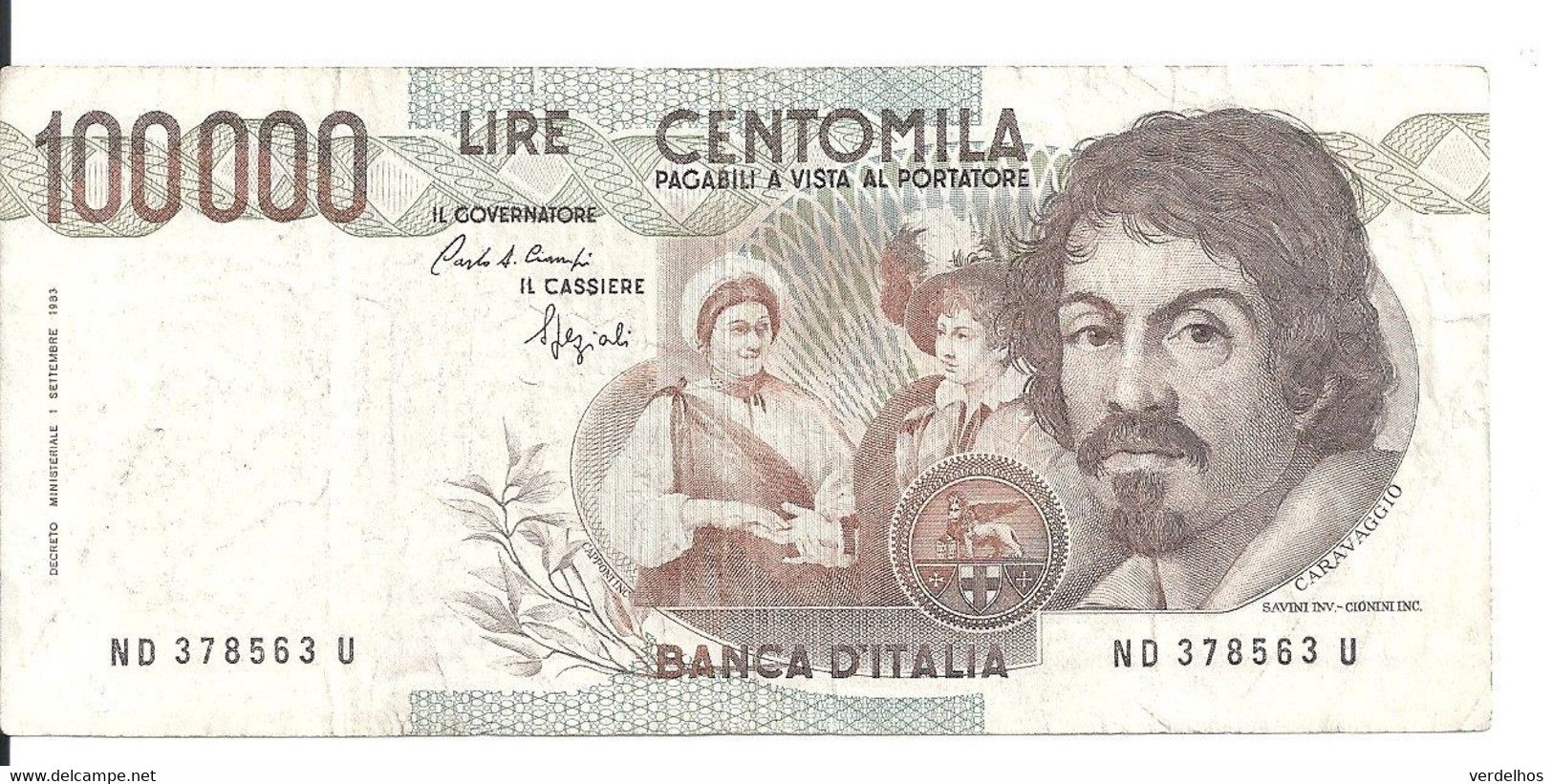 ITALIE 100000 LIRE 1983 VF P 110 B - [ 8] Fictifs & Specimens