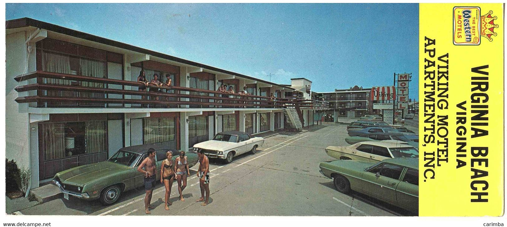 CARTOLINA PER ITALIA VIRGINIA BEACH VIKING MOTEL - Virginia Beach