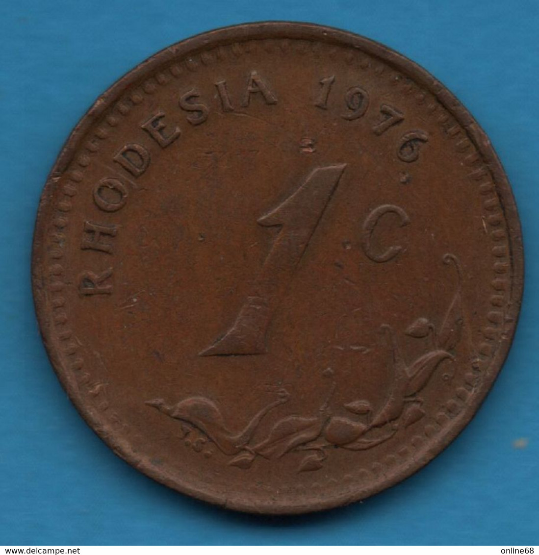 RHODESIA 1 CENT 1976 KM# 10 - Rhodesia
