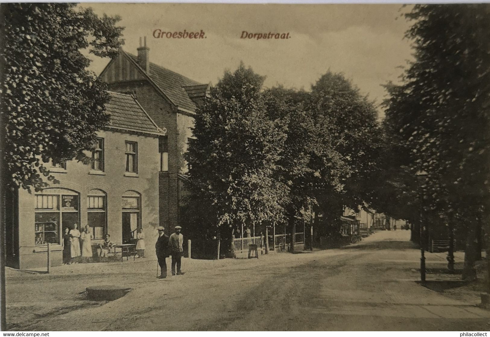 Groesbeek (Gld.) Dorpstraat (Winkel) 1924 - Andere & Zonder Classificatie