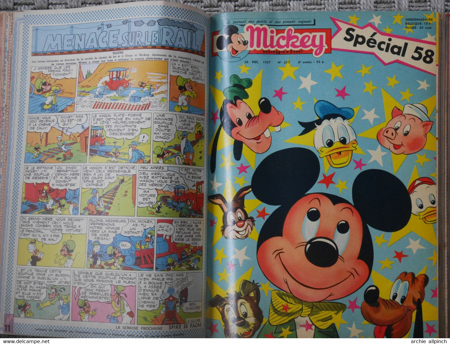 Mickey magazine, album semestriel n° 15, 1957 - 1958