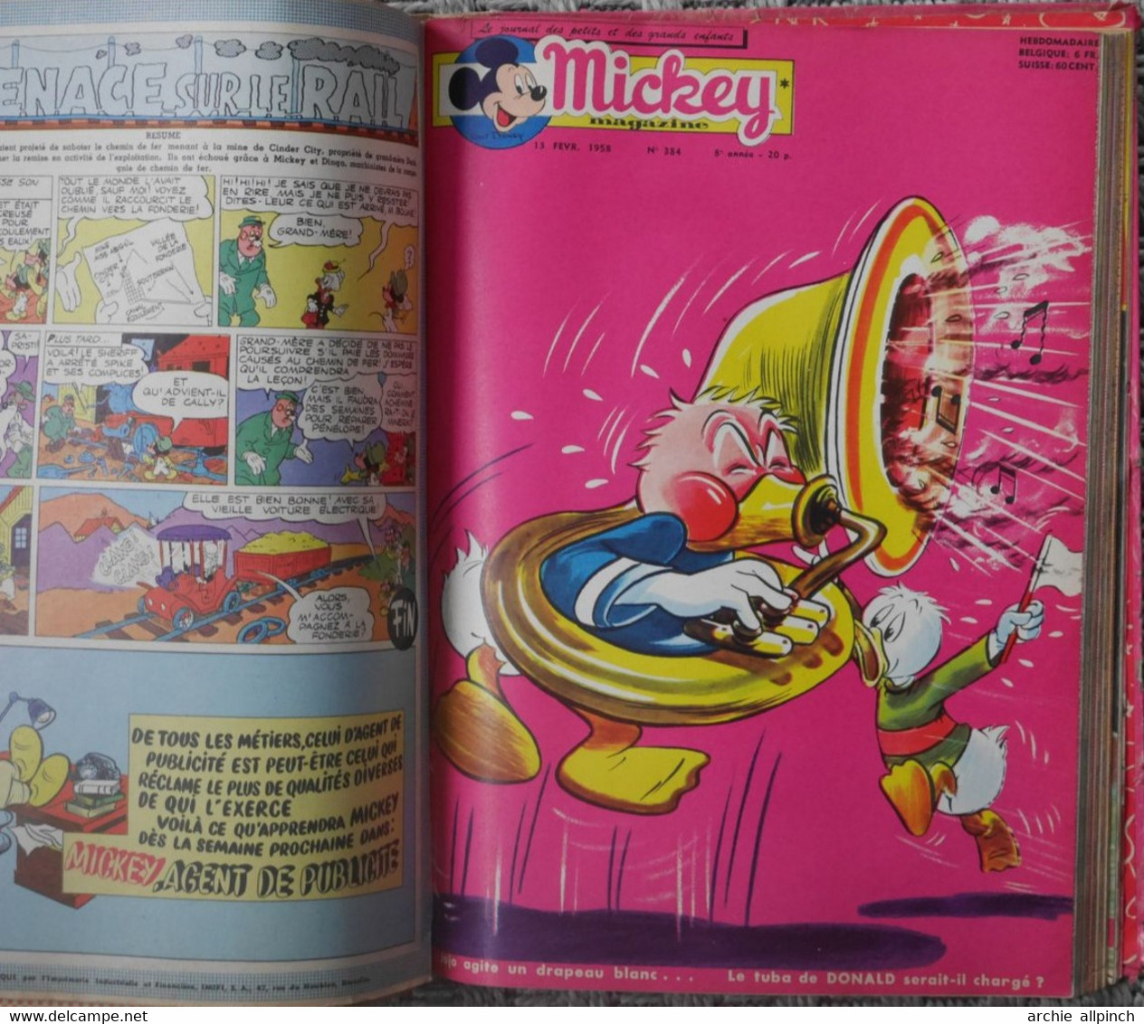 Mickey magazine, album semestriel n° 15, 1957 - 1958