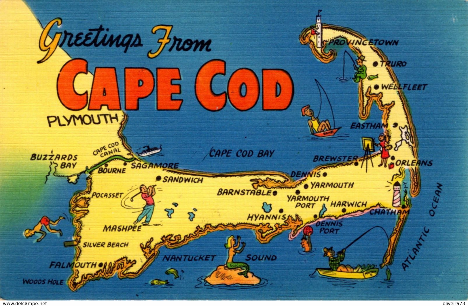 GREETINGS FROM  CAPE COD - Cape Cod