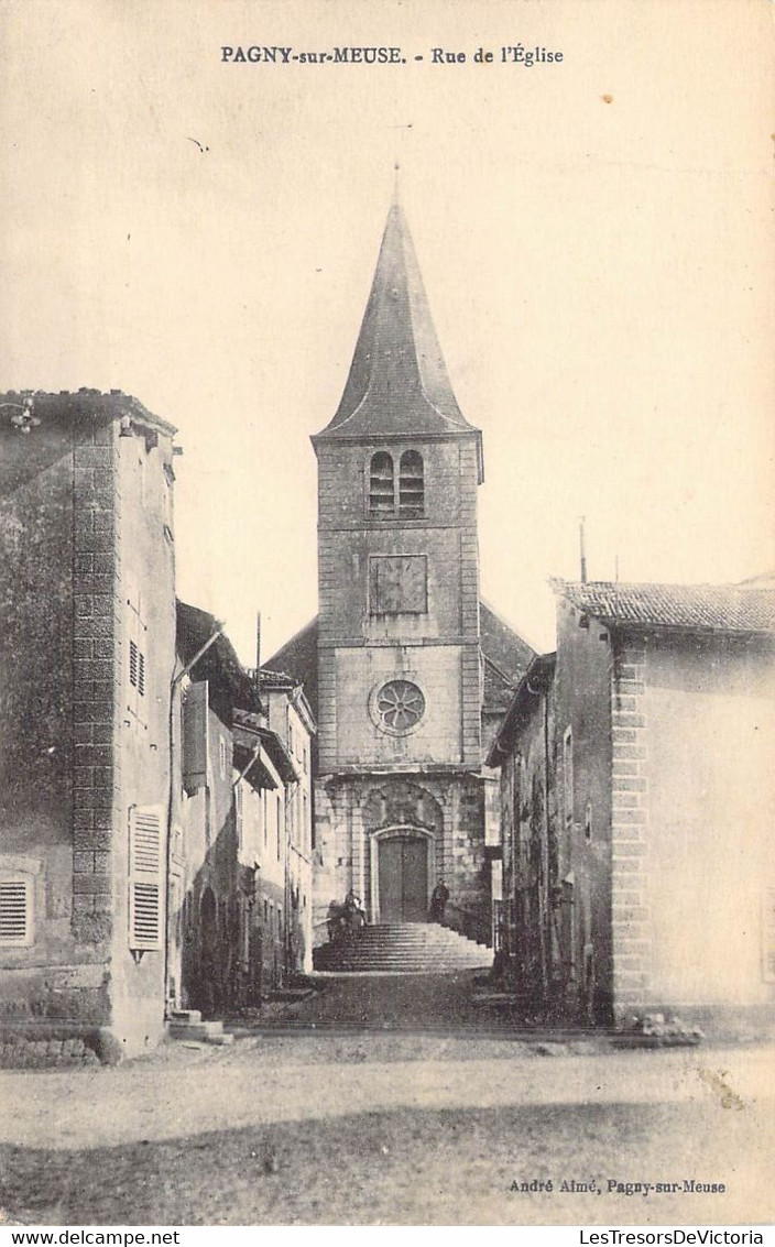 FRANCE - 55 - Pagny-sur-Meuse - Rue De L'Eglise - Carte Postale Ancienne - Autres & Non Classés