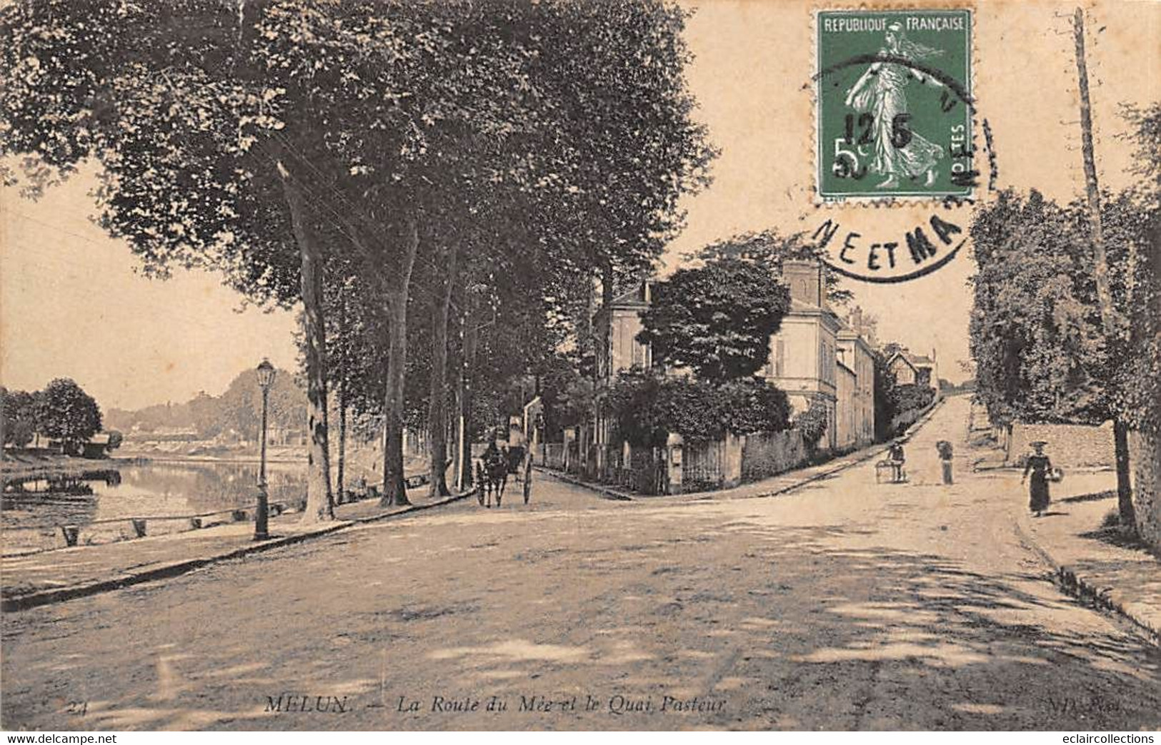 Melun           77             Route Du Mée Et Quai Pasteur          (voir Scan) - Melun