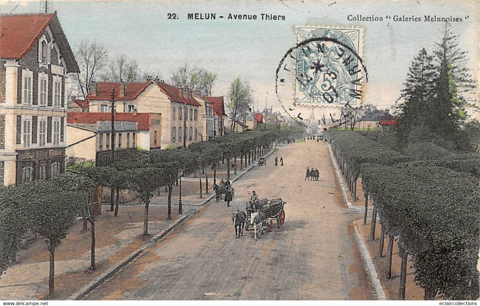 Melun           77            Avenue Thiers            (voir Scan) - Melun