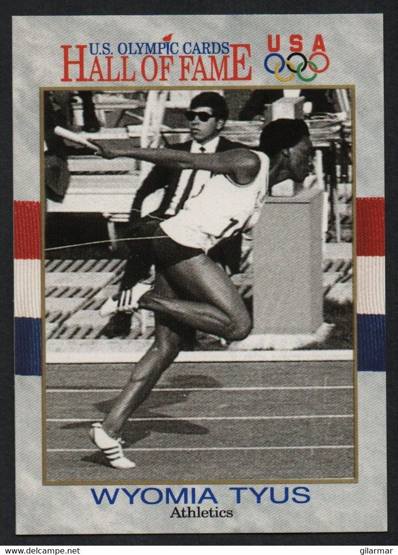 UNITED STATES - U.S. OLYMPIC CARDS HALL OF FAME - ATHLETICS - WYOMIA TYUS - SPEED RACES - # 26 - Trading-Karten