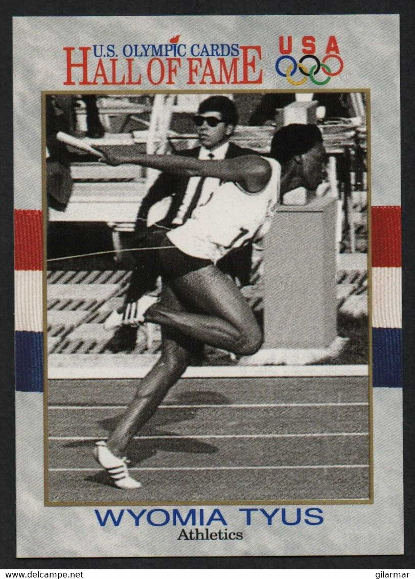 UNITED STATES - U.S. OLYMPIC CARDS HALL OF FAME - ATHLETICS - WYOMIA TYUS - SPEED RACES - # 26 - Trading Cards