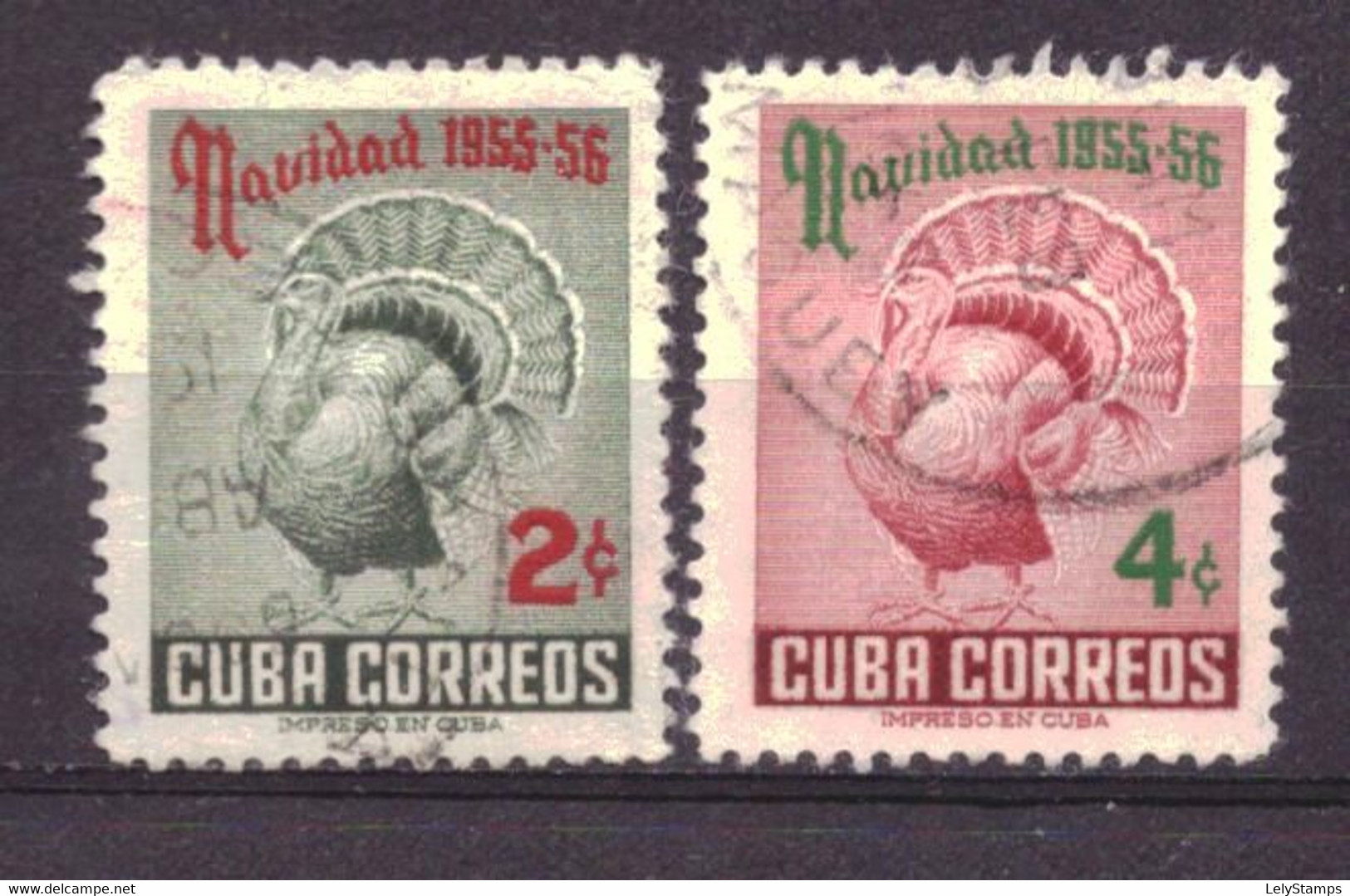 Cuba 477 & 478 Used Birds Animals Nature (1955) - Used Stamps