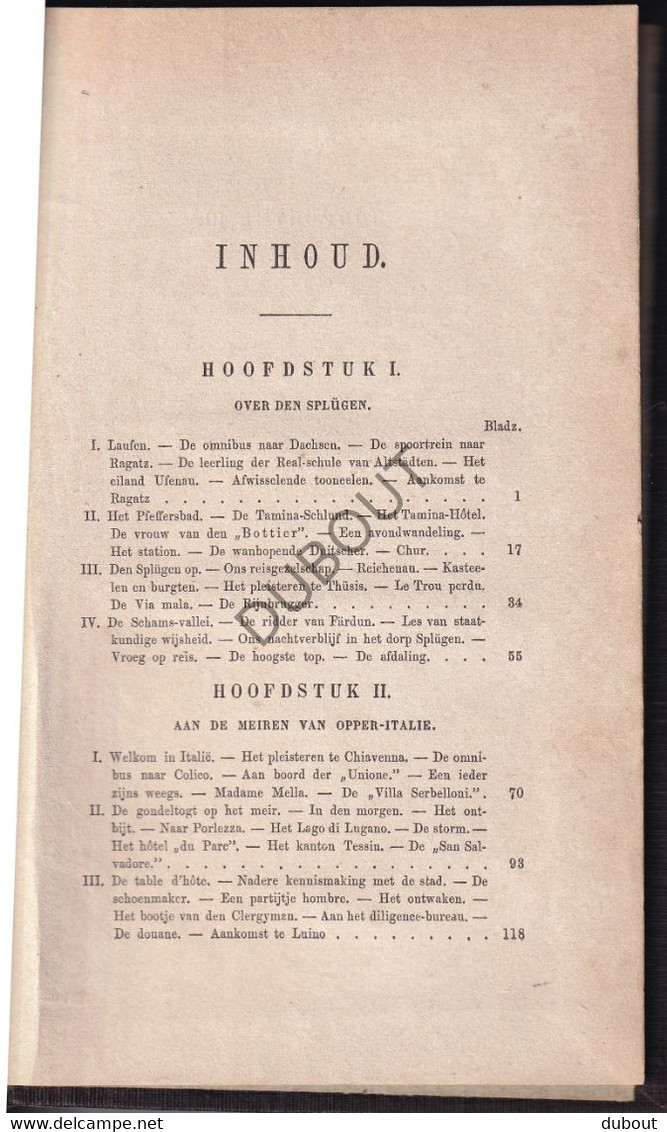 Italië/Dordrecht - Uit Opper-Italië - 1864 - Reisverhaal, Auteur: M.A. Perk, Predikant Te Dordrecht  (S297) - Antiquariat