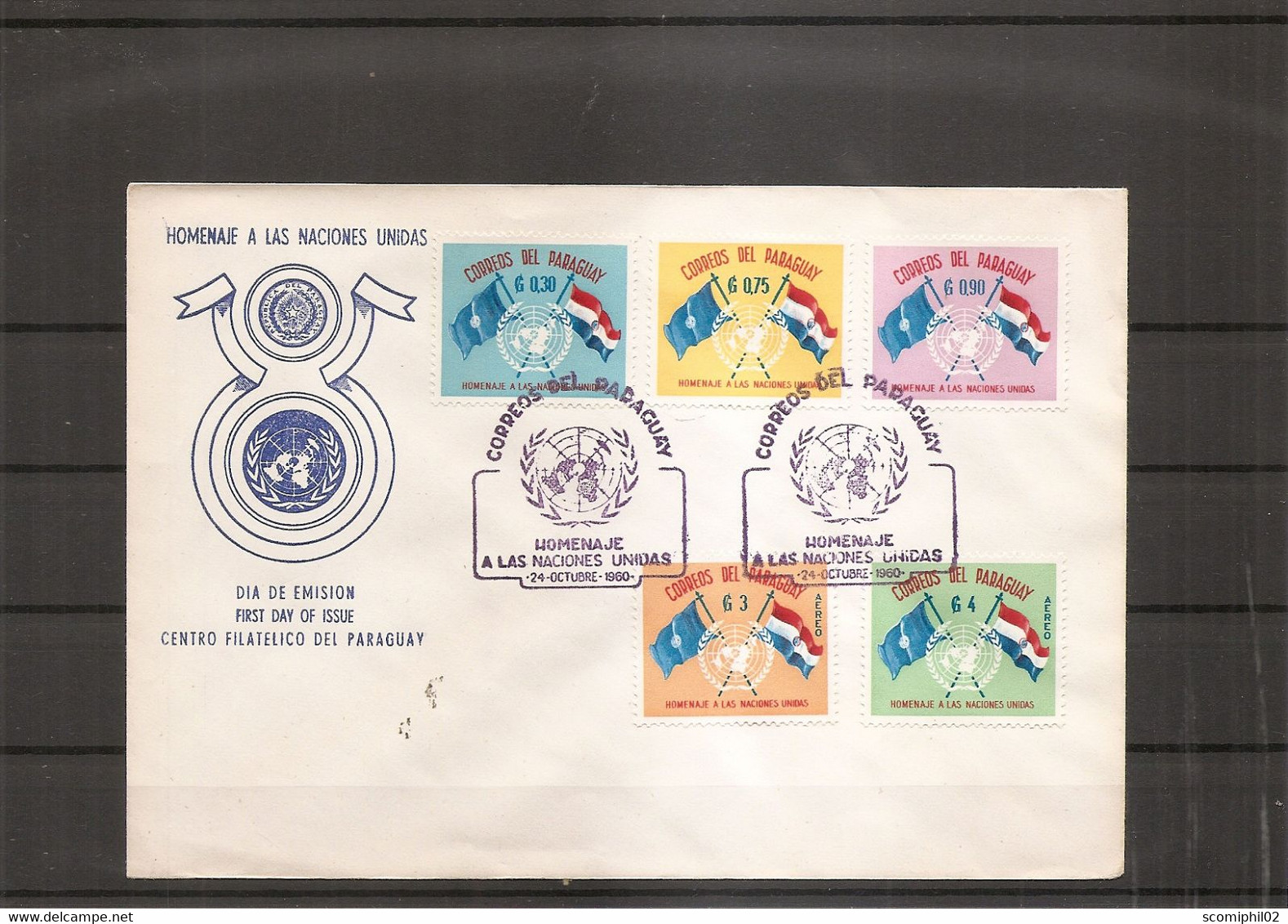 Drapeaux ( FDC Du Paraguay De 1960 à Voir) - Covers