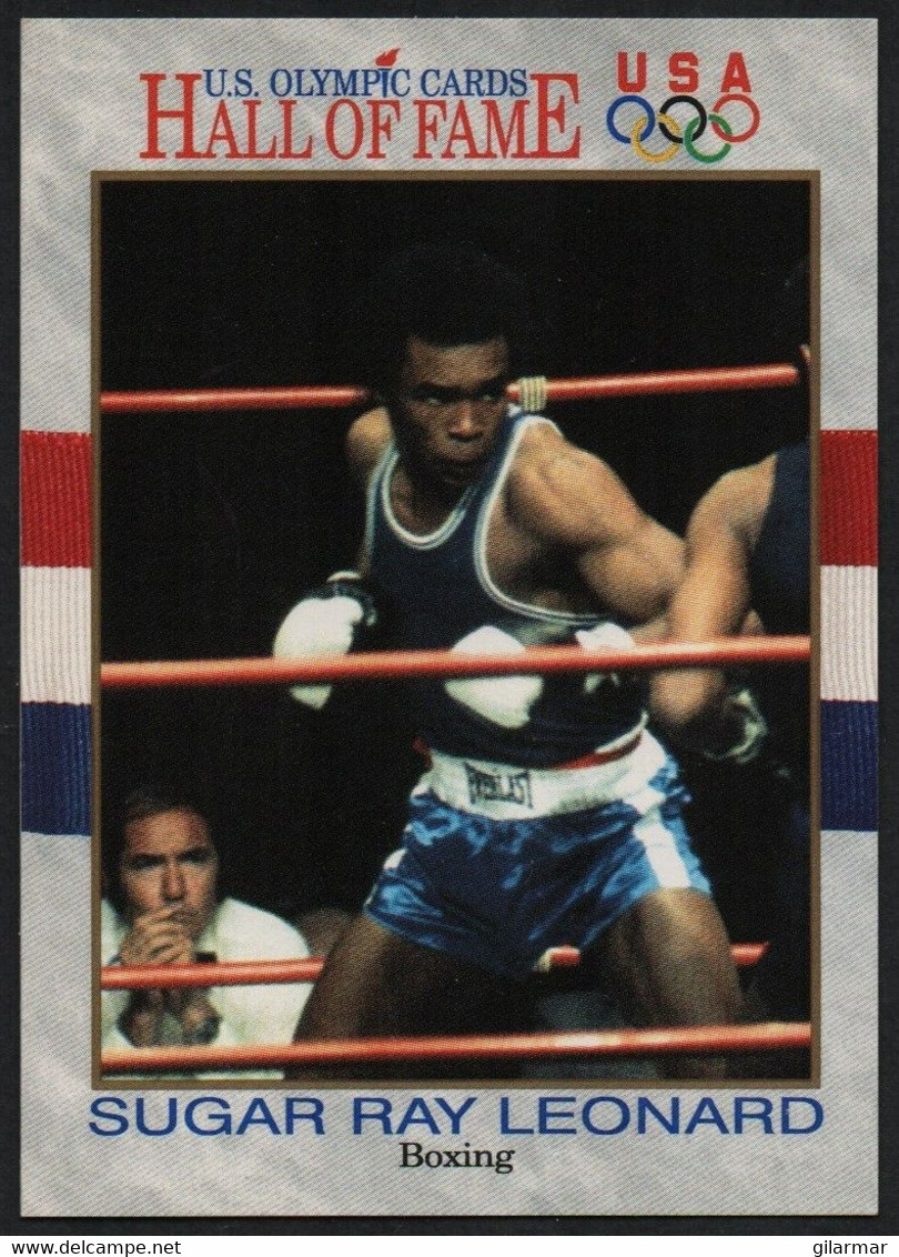 UNITED STATES - U.S. OLYMPIC CARDS HALL OF FAME - BOXING - SUGAR RAY LEONARD - # 29 - Trading Cards