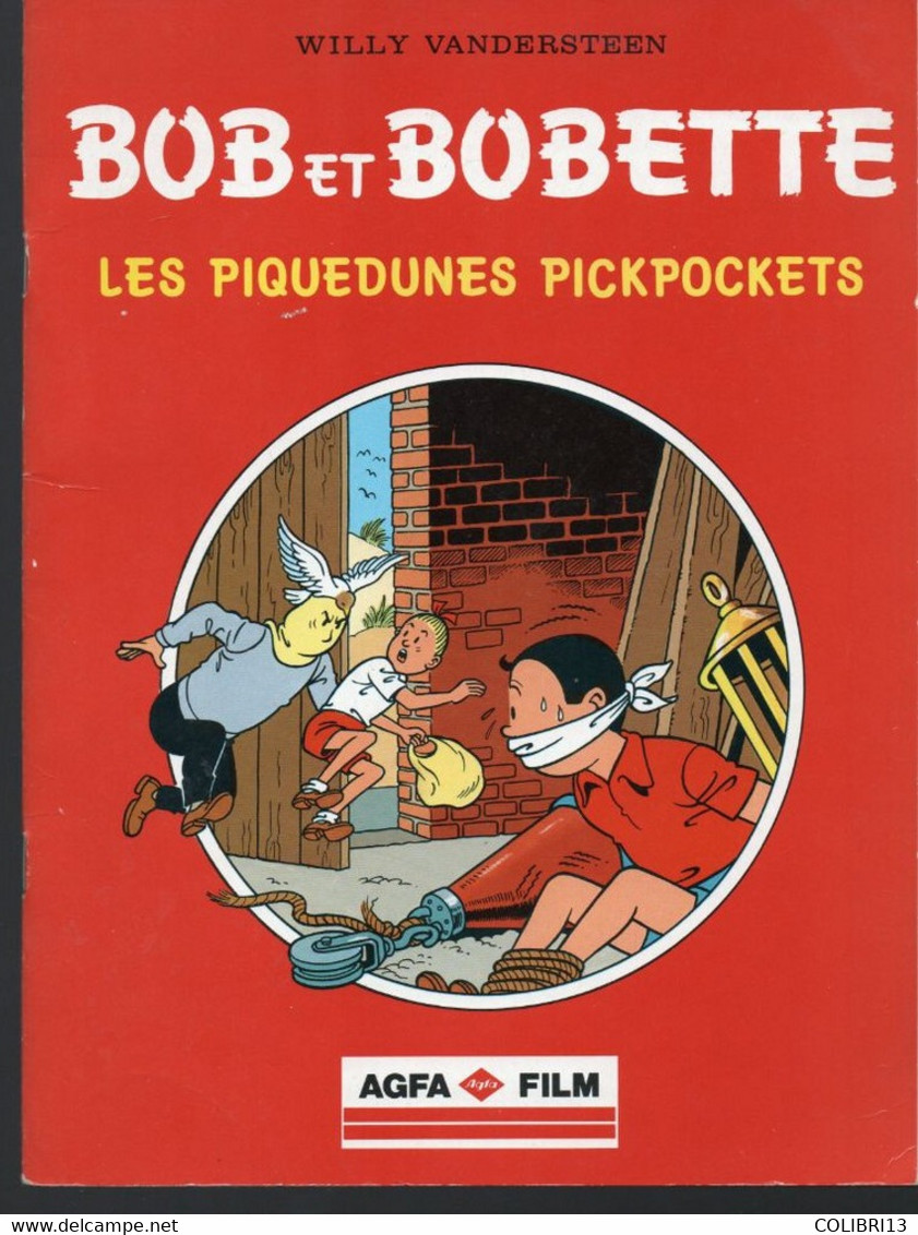 LOT DE 2 BD BOB ET BOBETTE  PUB AGFA  FILM Les Piquedunes Pickpockets, L'épée égarée - Wholesale, Bulk Lots