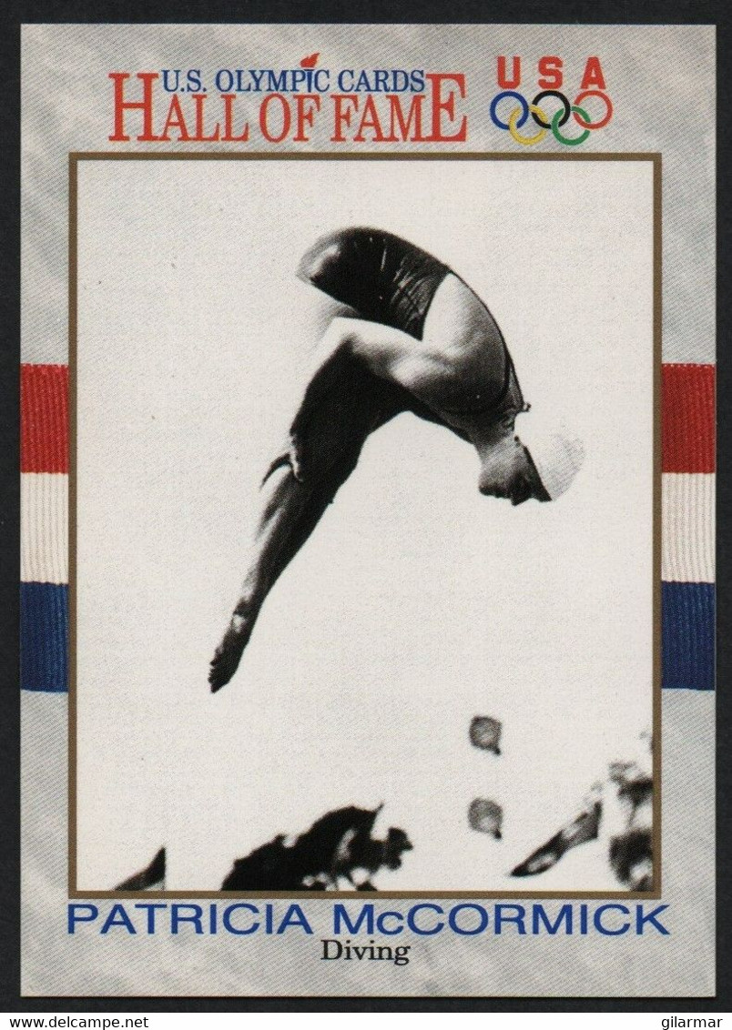 UNITED STATES - U.S. OLYMPIC CARDS HALL OF FAME - DIVING - PATRICIA McCORMICK - # 30 - Trading-Karten