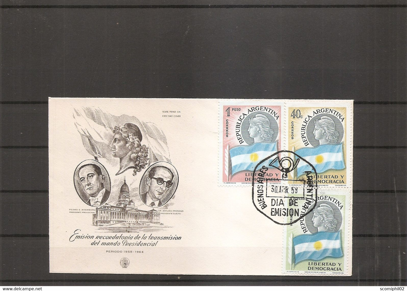 Drapeaux ( FDC D'Argentine De 1958 à Voir) - Covers