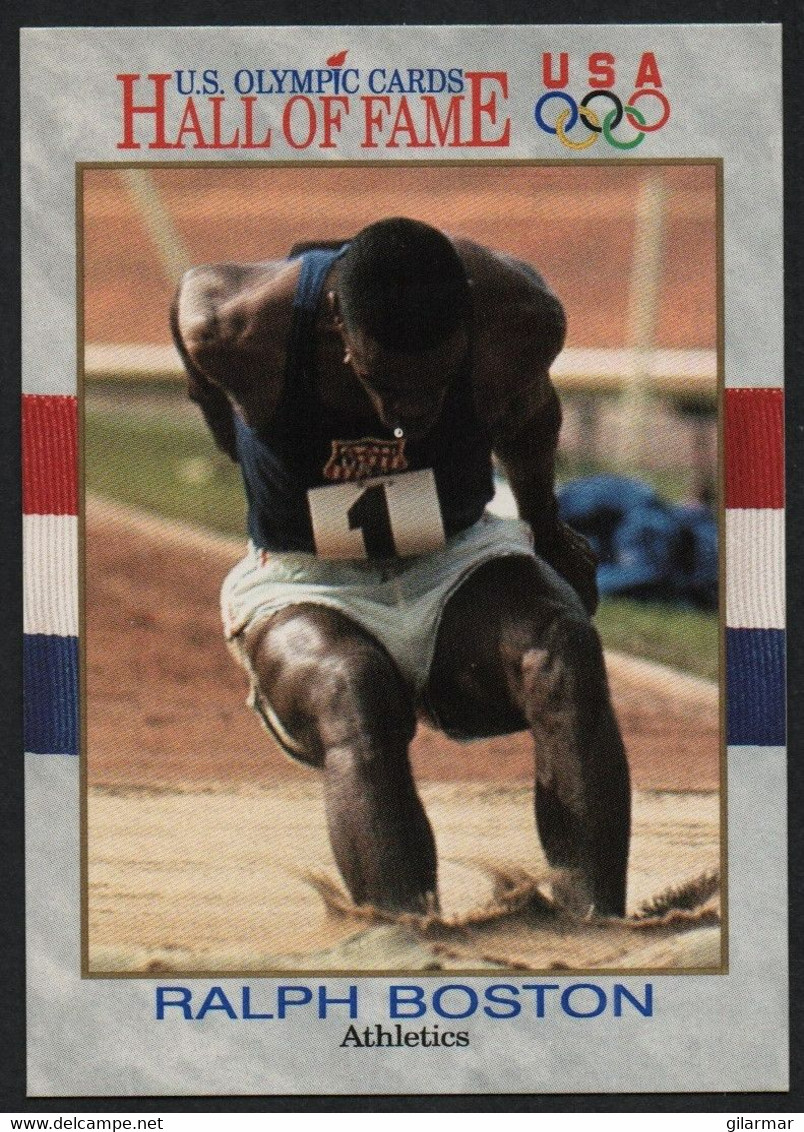 UNITED STATES - U.S. OLYMPIC CARDS HALL OF FAME - ATHLETICS - RALPH BOSTON - LONG JUMP - # 31 - Trading Cards