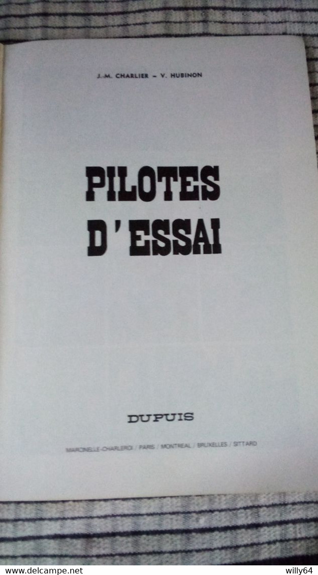 LES AVENTURES DE BUCK DANNY  N°10   " Pilotes D'Essai "   1977  DUPUIS   BD SOUPLE  TBE - Buck Danny
