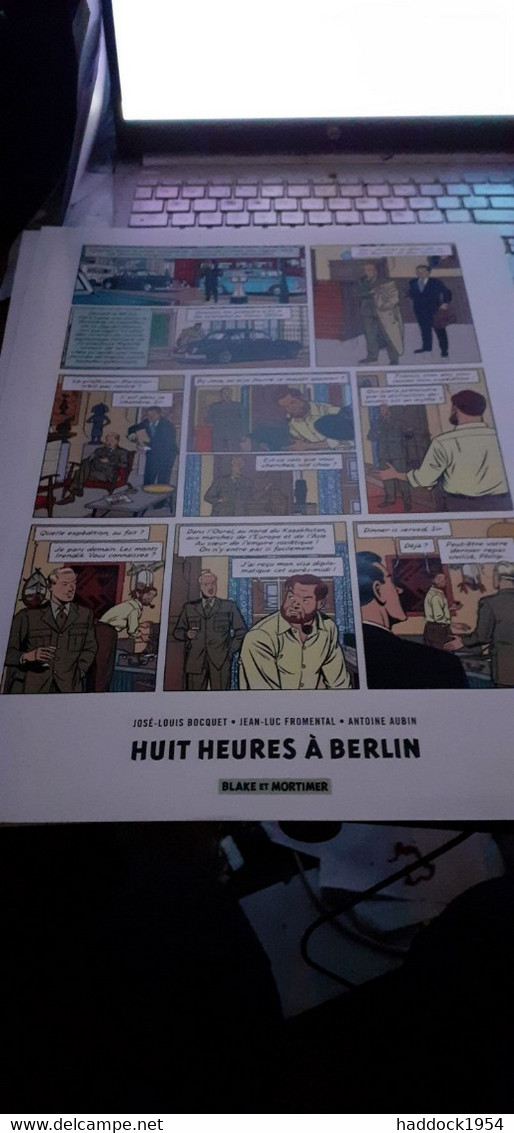 Huit Heures à BERLIN JOSE-LOUIS BOCQUET JEAN-LUC FROMENTAL ANTOINE AUBIN Blake Et Mortimer 2022 - Blake & Mortimer