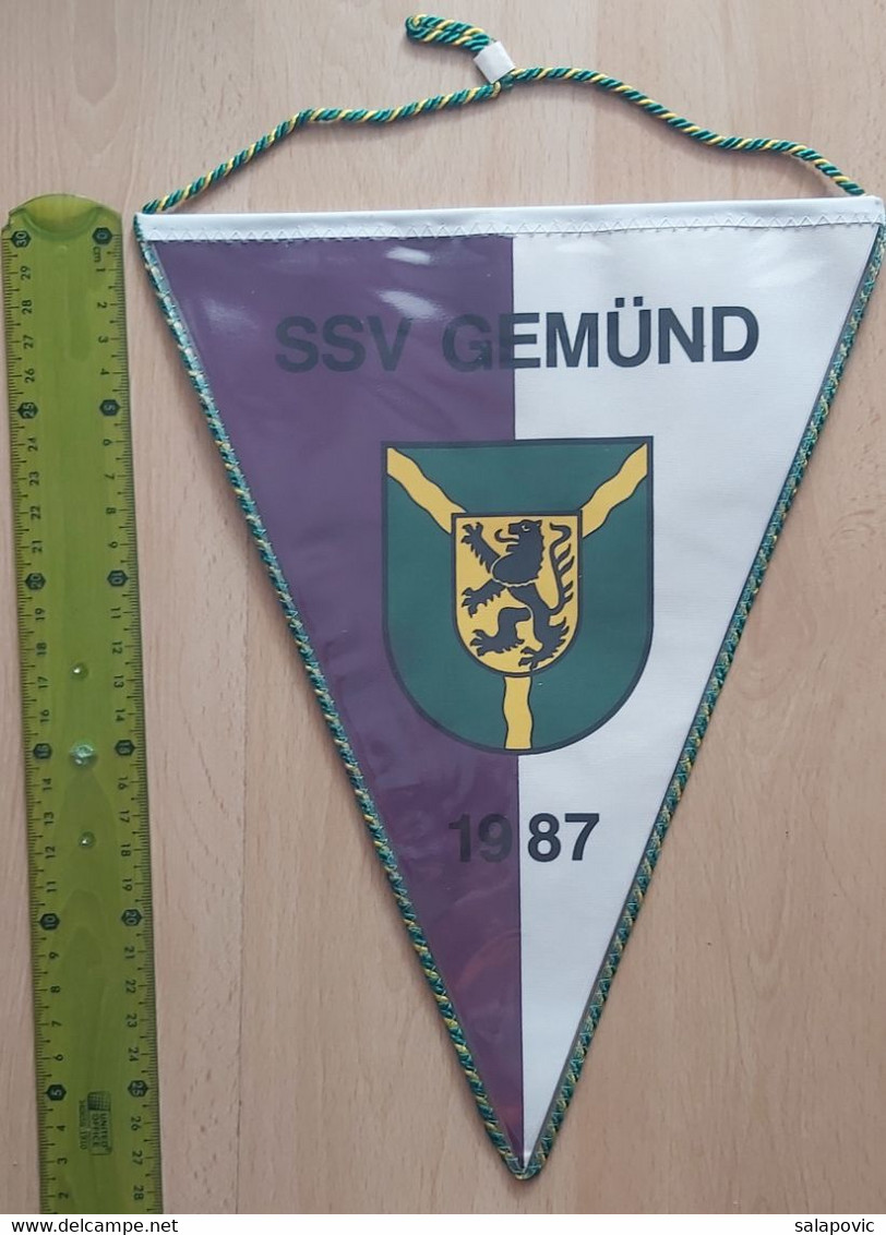 SSV GEMUND Germany Football Club soccer Fussball Calcio Futbol Futebol  PENNANT, SPORTS FLAG ZS 5/13 - Kleding, Souvenirs & Andere