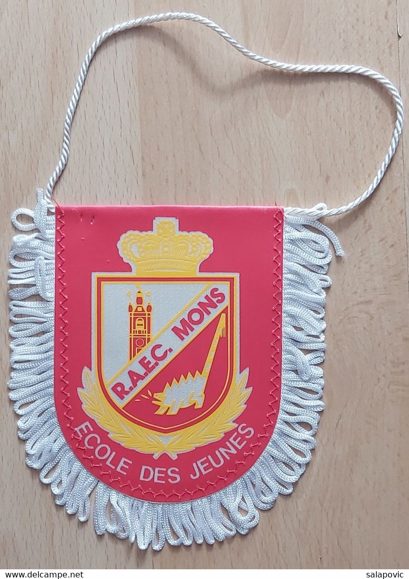 R.A.E.C. Mons Belgium Football Club soccer Fussball Calcio Futbol Futebol  PENNANT, SPORTS FLAG ZS 5/14 - Apparel, Souvenirs & Other