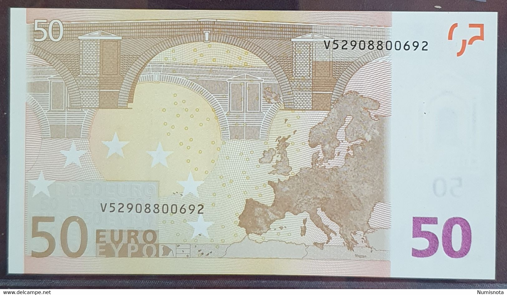 SC / UNC 50 Euro 2002 M050 V Spain Draghi - 50 Euro