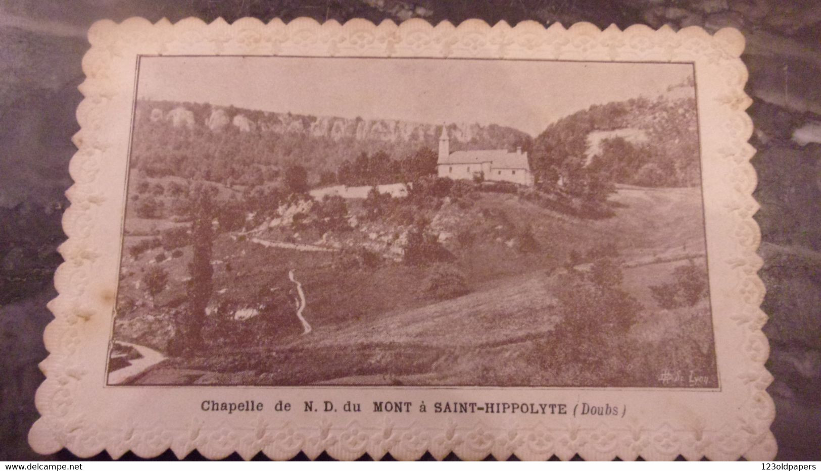 25 VERS 1900 CHAPELLE DE NOTRE DAME DU MONT SAINT HIPPOLYTE PRIERE - Saint Hippolyte