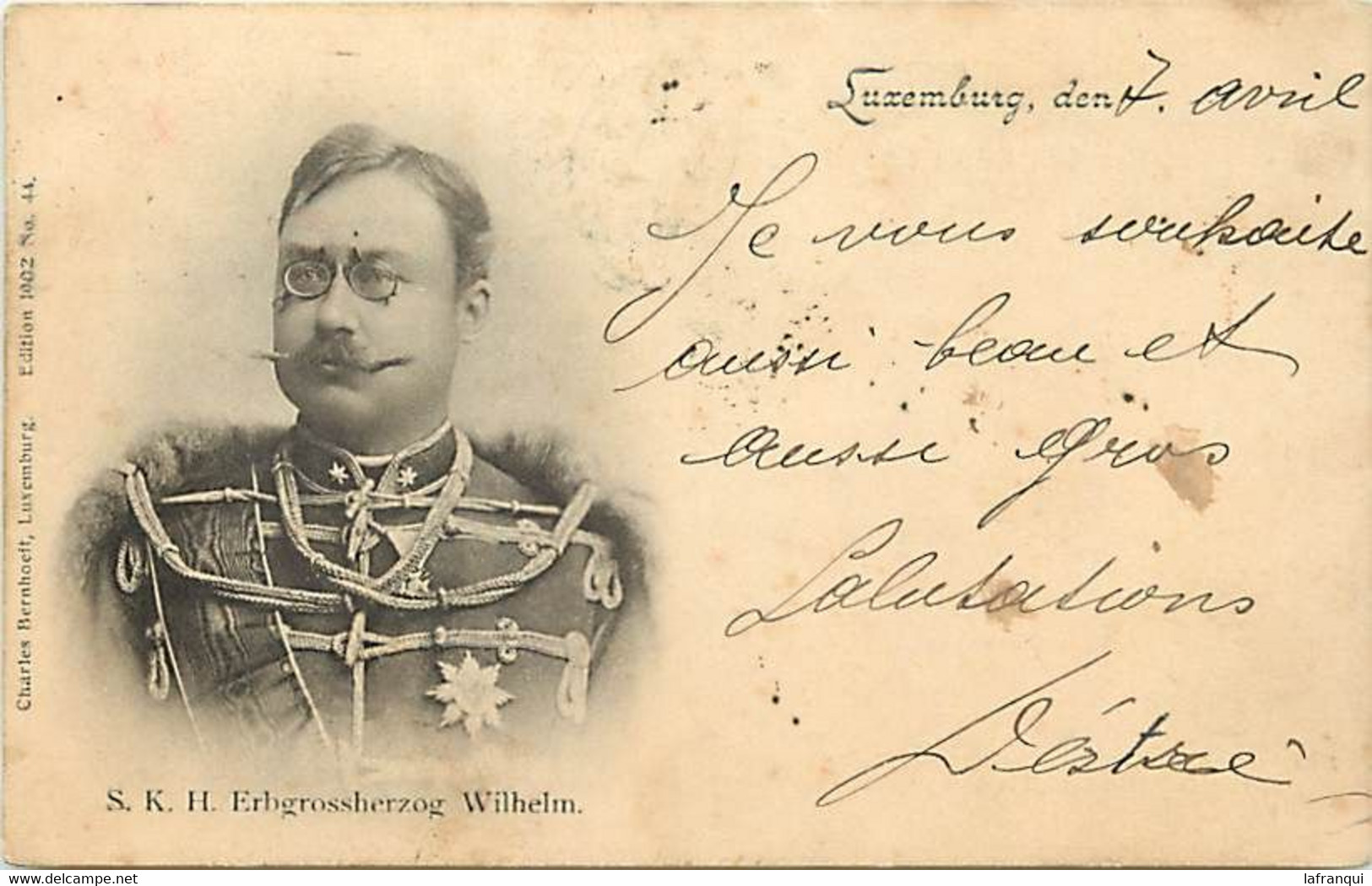 Pays Div-ref CC945- Luxembourg - Luxemburg -famille Royale - Royauté - S K H Erbgrossherzog Wilhelm - Grossherzogliche Familie