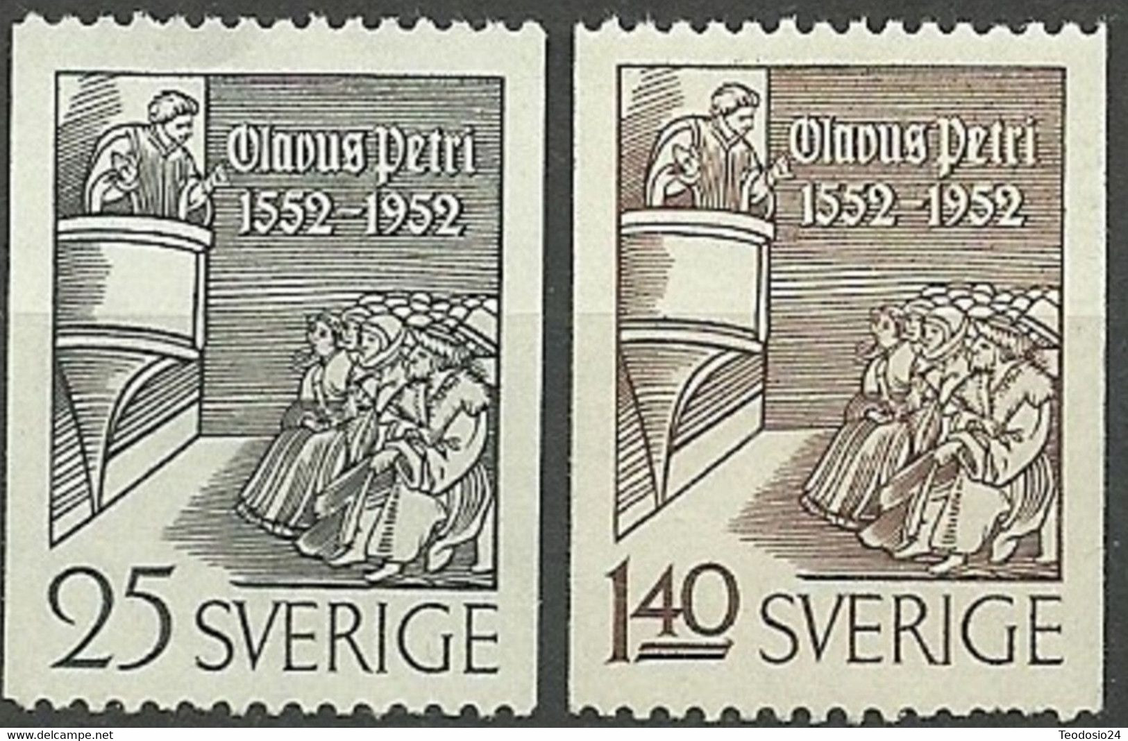 SUECIA 1952  Yt 367/8 ** Mnh - Unused Stamps