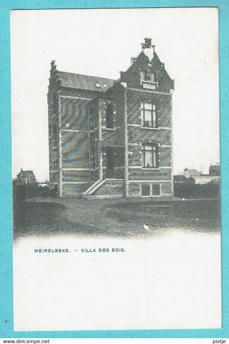 * Merelbeke - Meirelbeke (Gent - Oost Vlaanderen) * (Phot Bertels) Villa Des Bois, Chateau, Old, Rare, Unique - Merelbeke