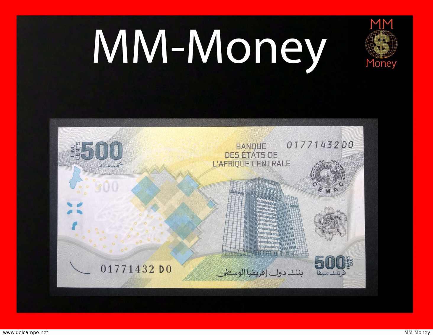 CENTRAL AFRICAN STATES  500 Francs 2020   Issued 2022   P. 700   Hybrid  UNC - Zentralafrikanische Staaten