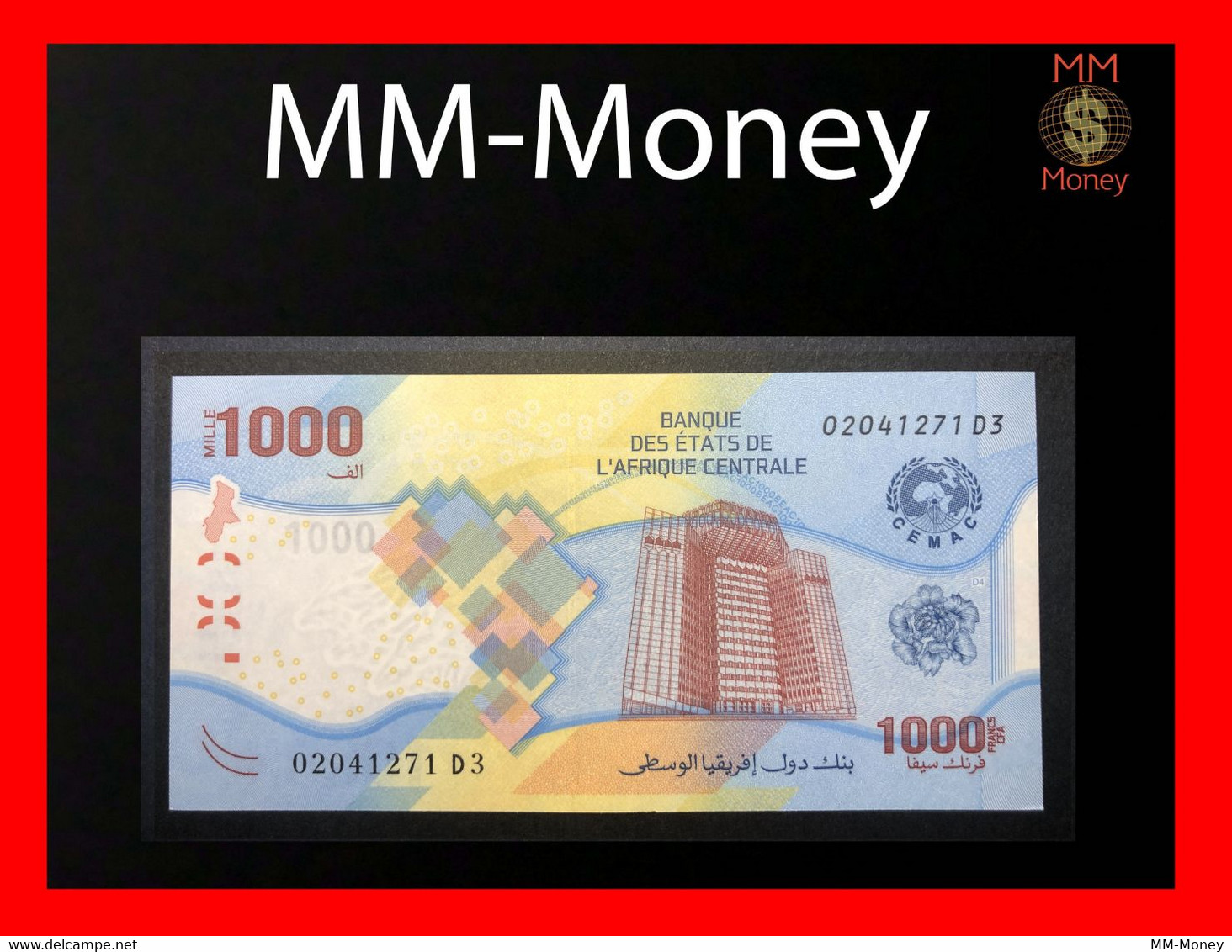 CENTRAL AFRICAN STATES  1.000  1000 Francs 2020   Issued 2022   P. 701  Hybrid   UNC - Zentralafrikanische Staaten