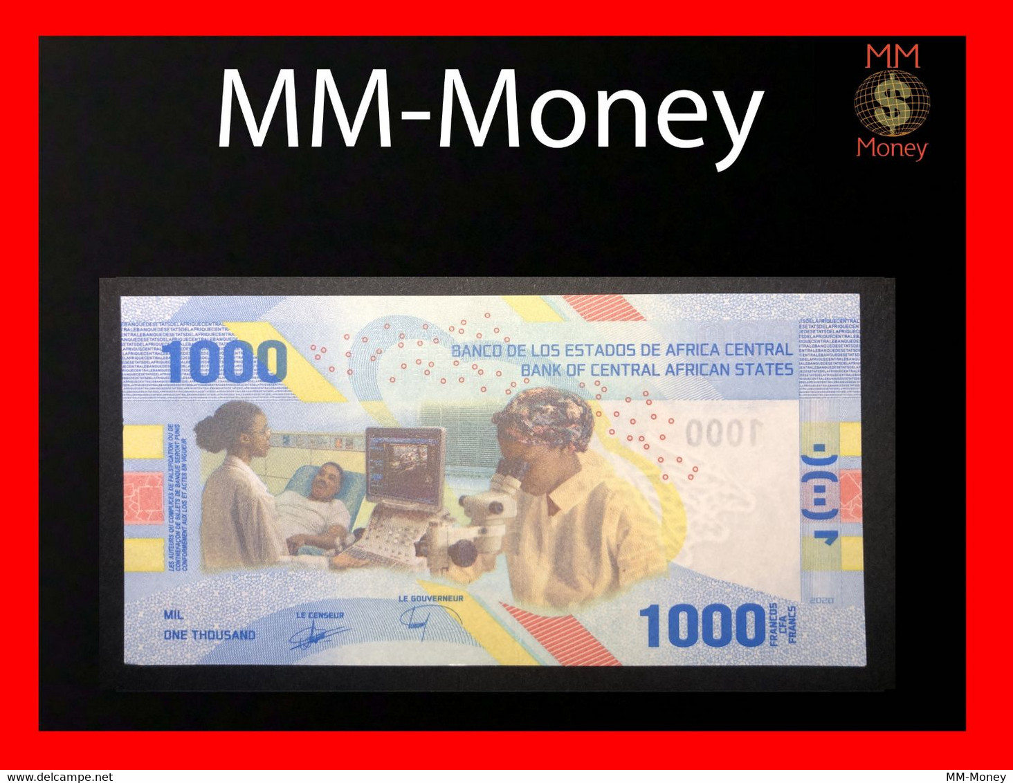 CENTRAL AFRICAN STATES  1.000  1000 Francs 2020   Issued 2022   P. 701  Hybrid   UNC - Central African States