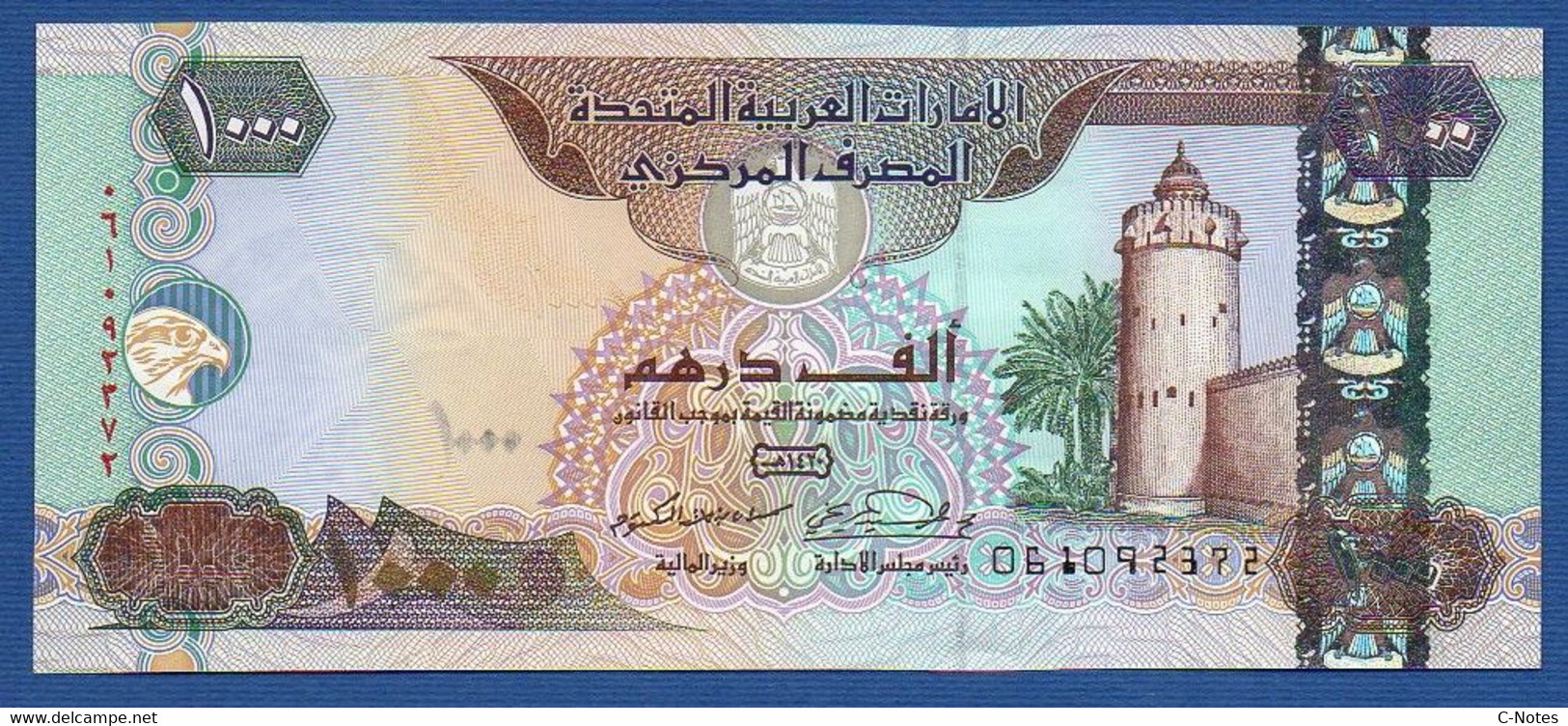 UNITED ARAB EMIRATES - P.25b – 1000 DIRHAMS 2000 UNC Serie 061092372 - Emiratos Arabes Unidos