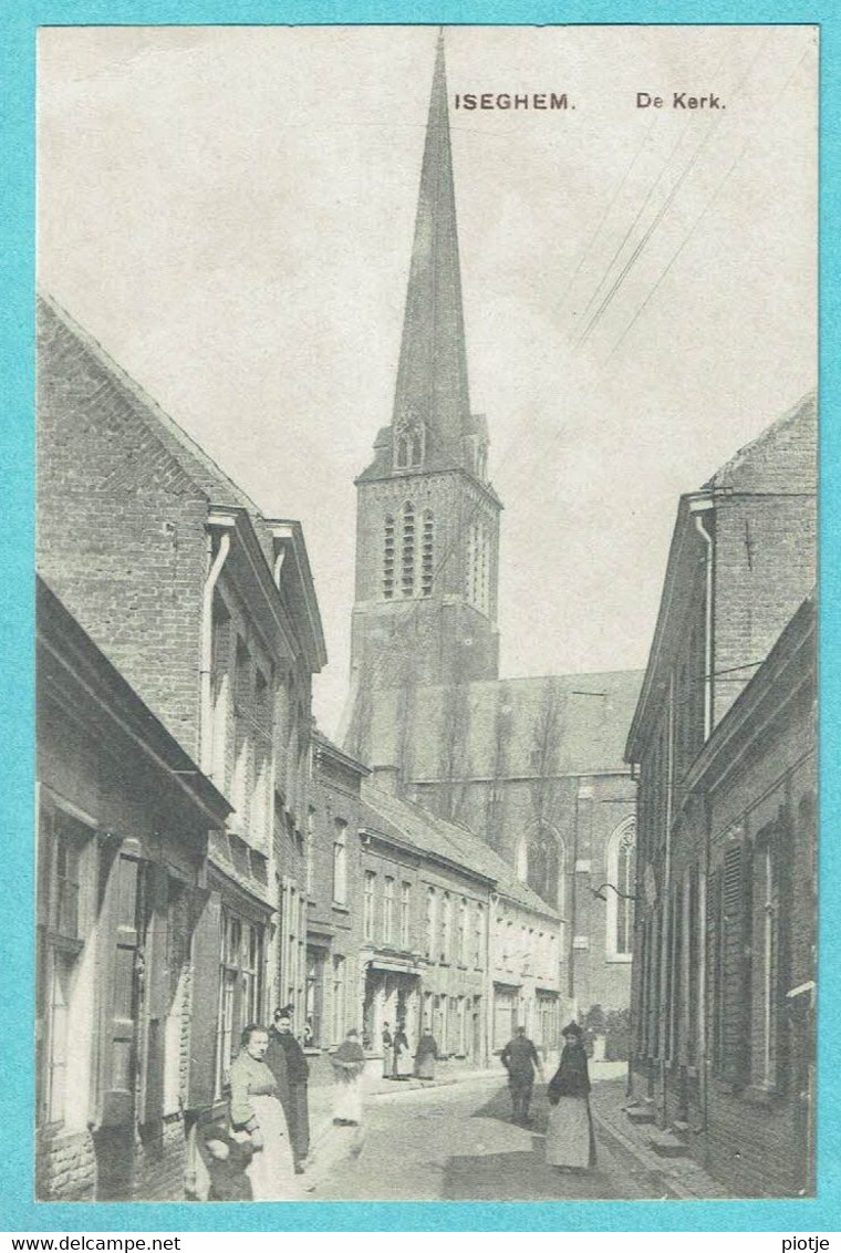 * Izegem - Iseghem (West Vlaanderen) * De Kerk, église, Church, Kirche, Animée, Unique, Old, Rare - Izegem